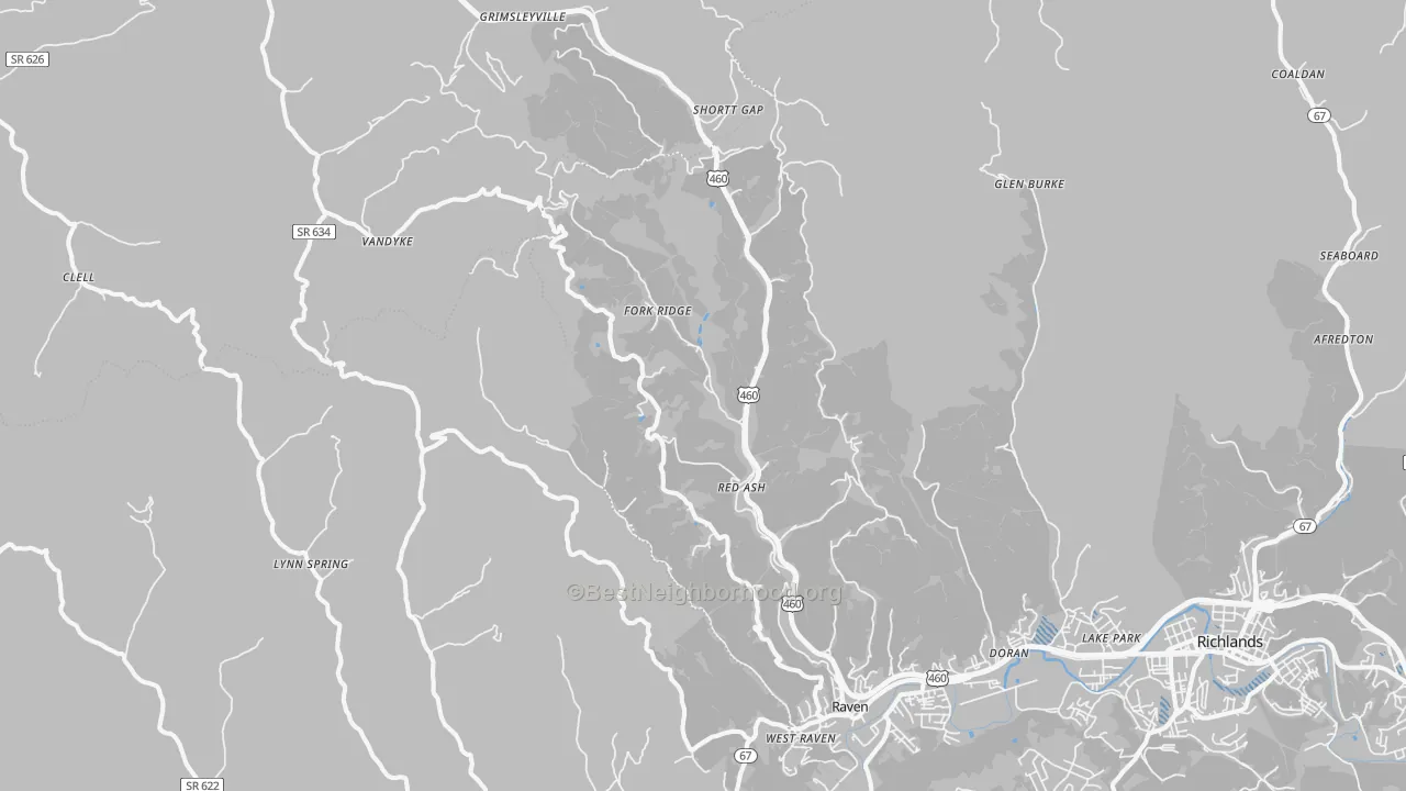 Transit Grade map of 24639, VA