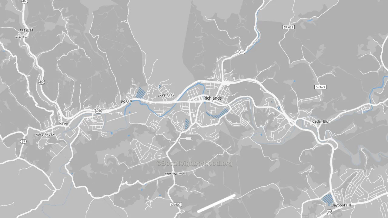 Transit Grade map of 24641, VA