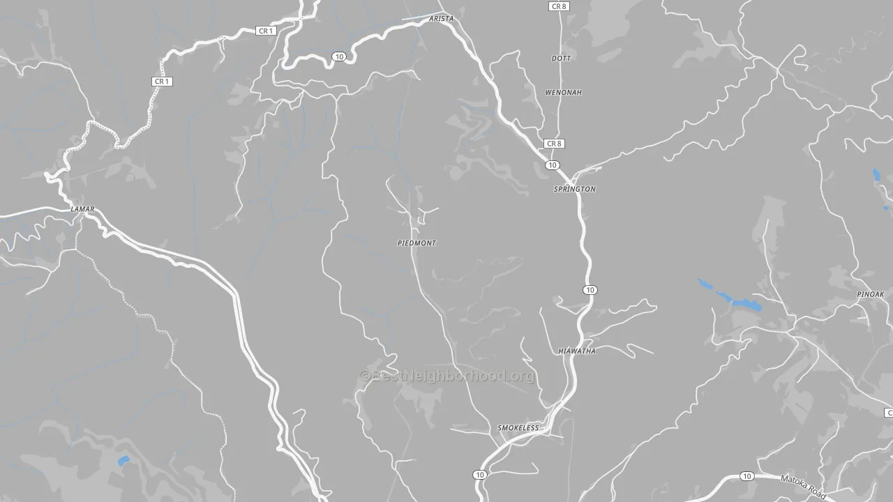 Transit Grade map of 24729, WV