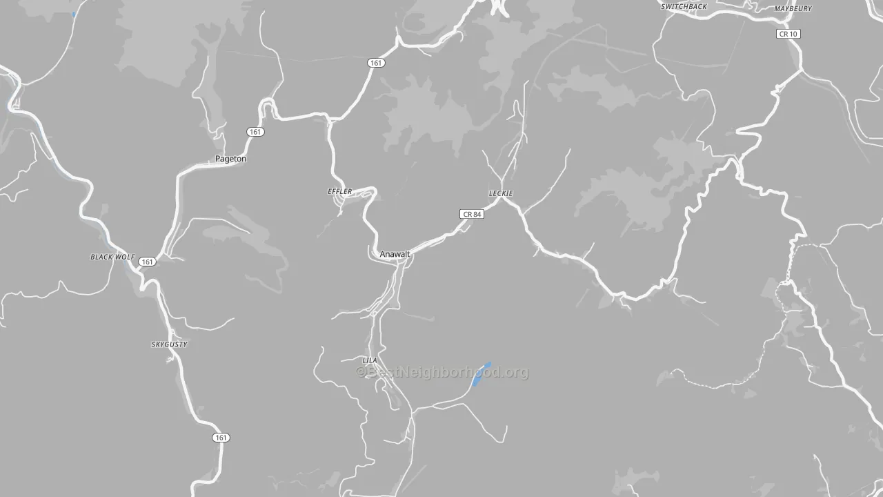Transit Grade map of 24808, WV