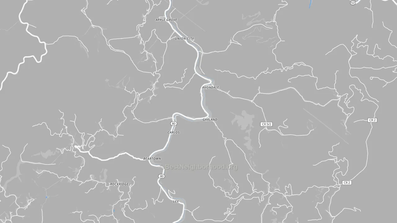 Transit Grade map of 24811, WV