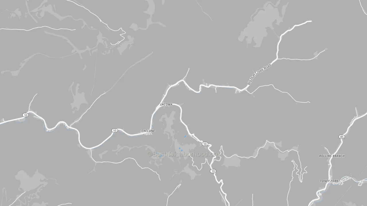 Transit Grade map of 24827, WV