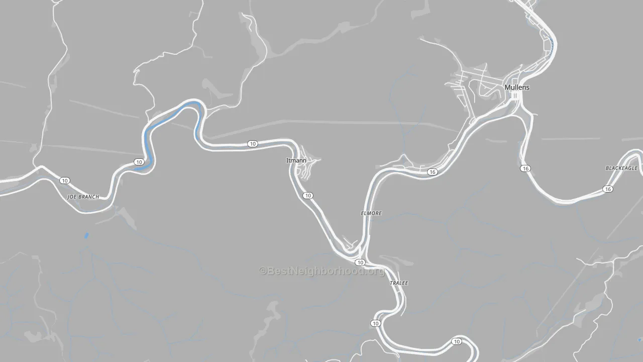 Transit Grade map of 24847, WV
