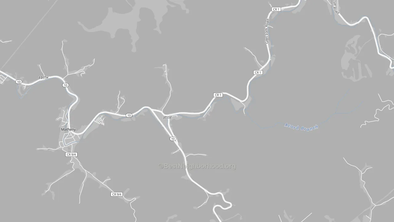 Transit Grade map of 24849, WV