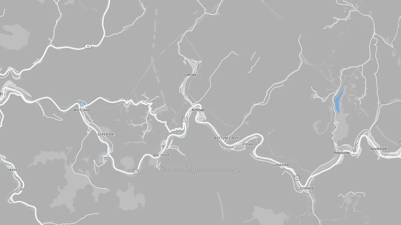 Transit Grade map of 24853, WV