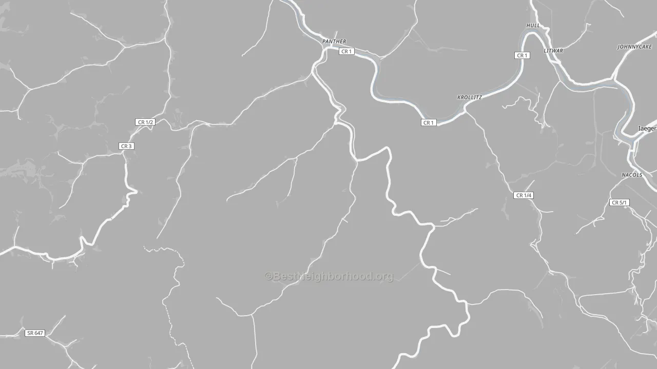 Transit Grade map of 24872, WV