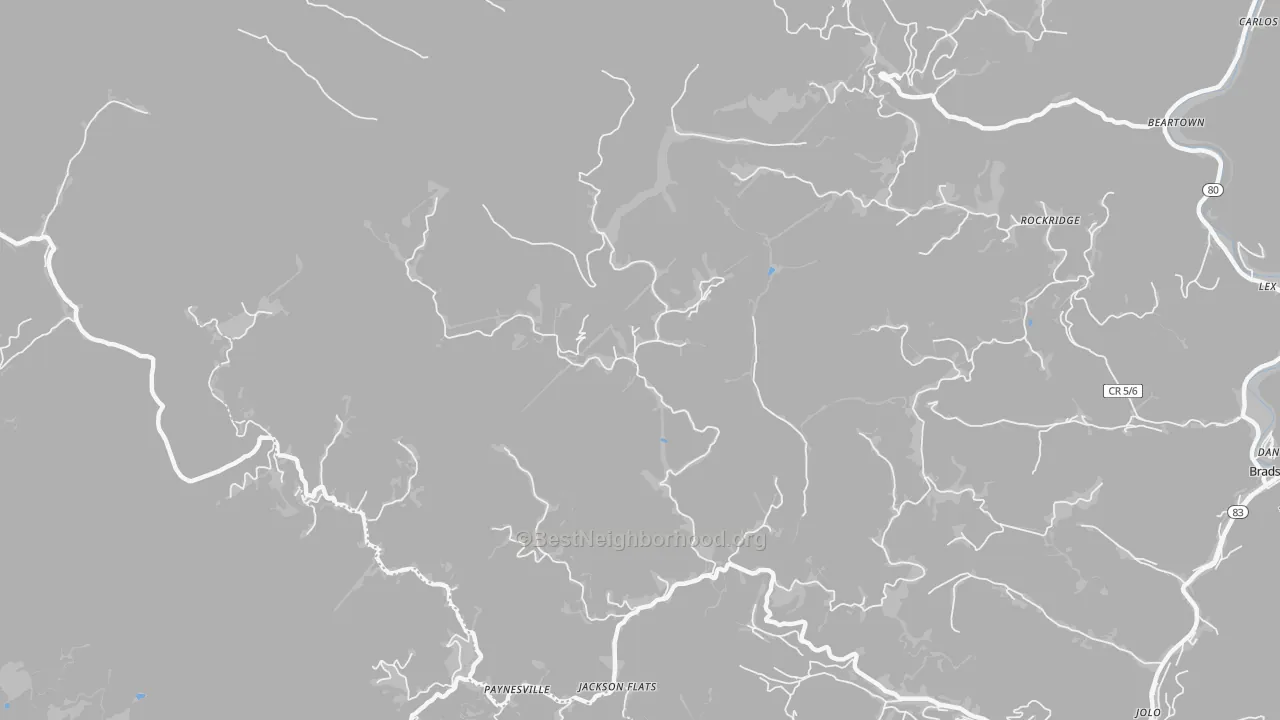 Transit Grade map of 24873, WV