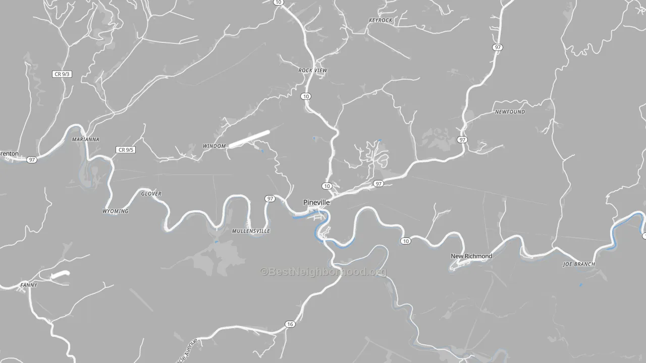 Transit Grade map of 24874, WV