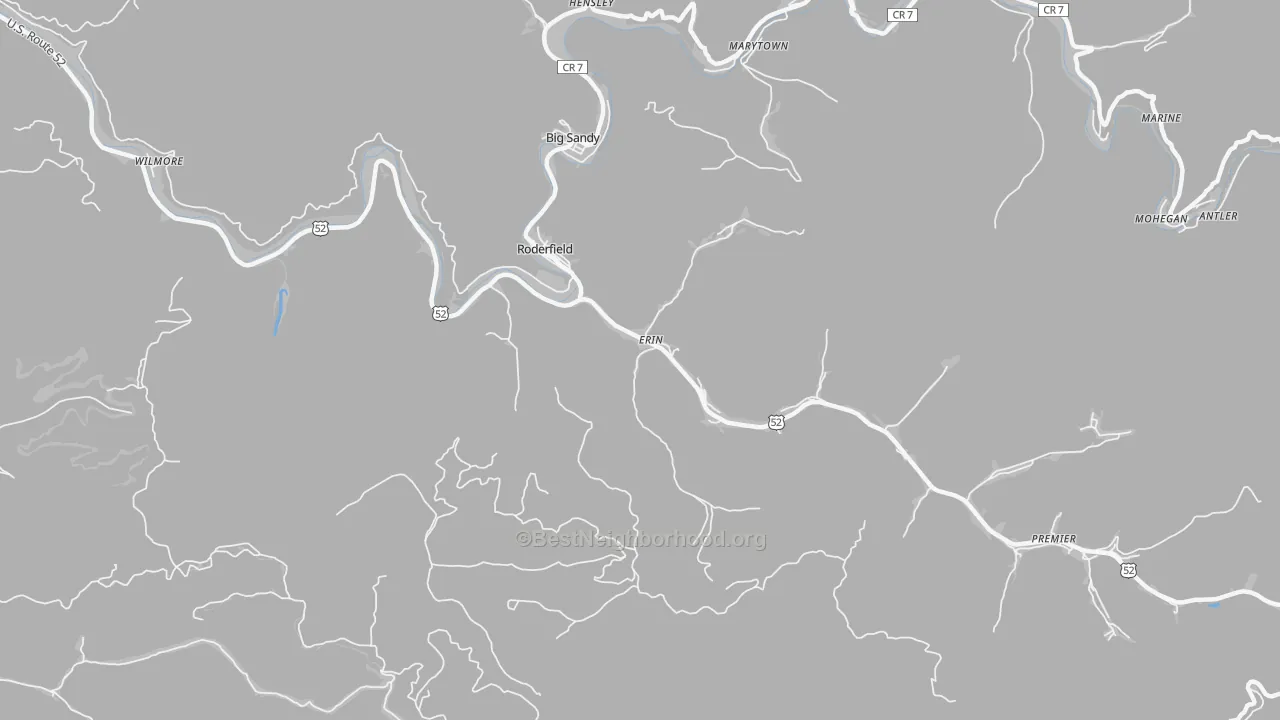Transit Grade map of 24881, WV