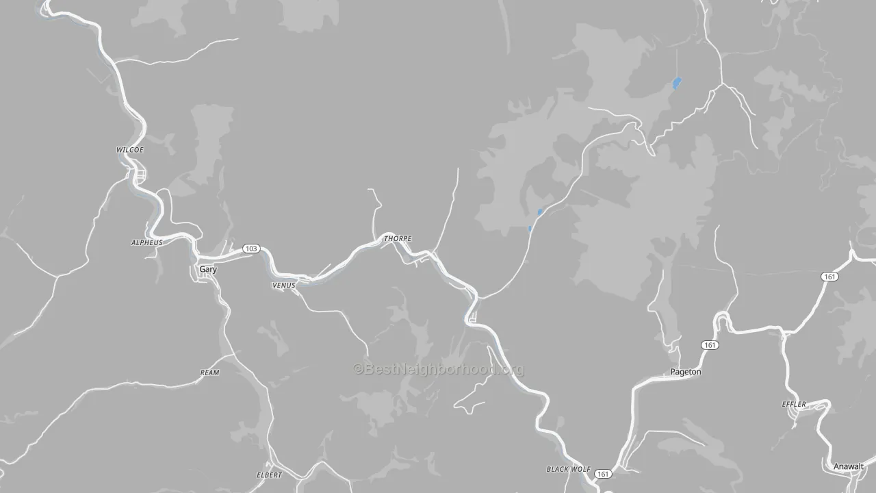 Transit Grade map of 24888, WV