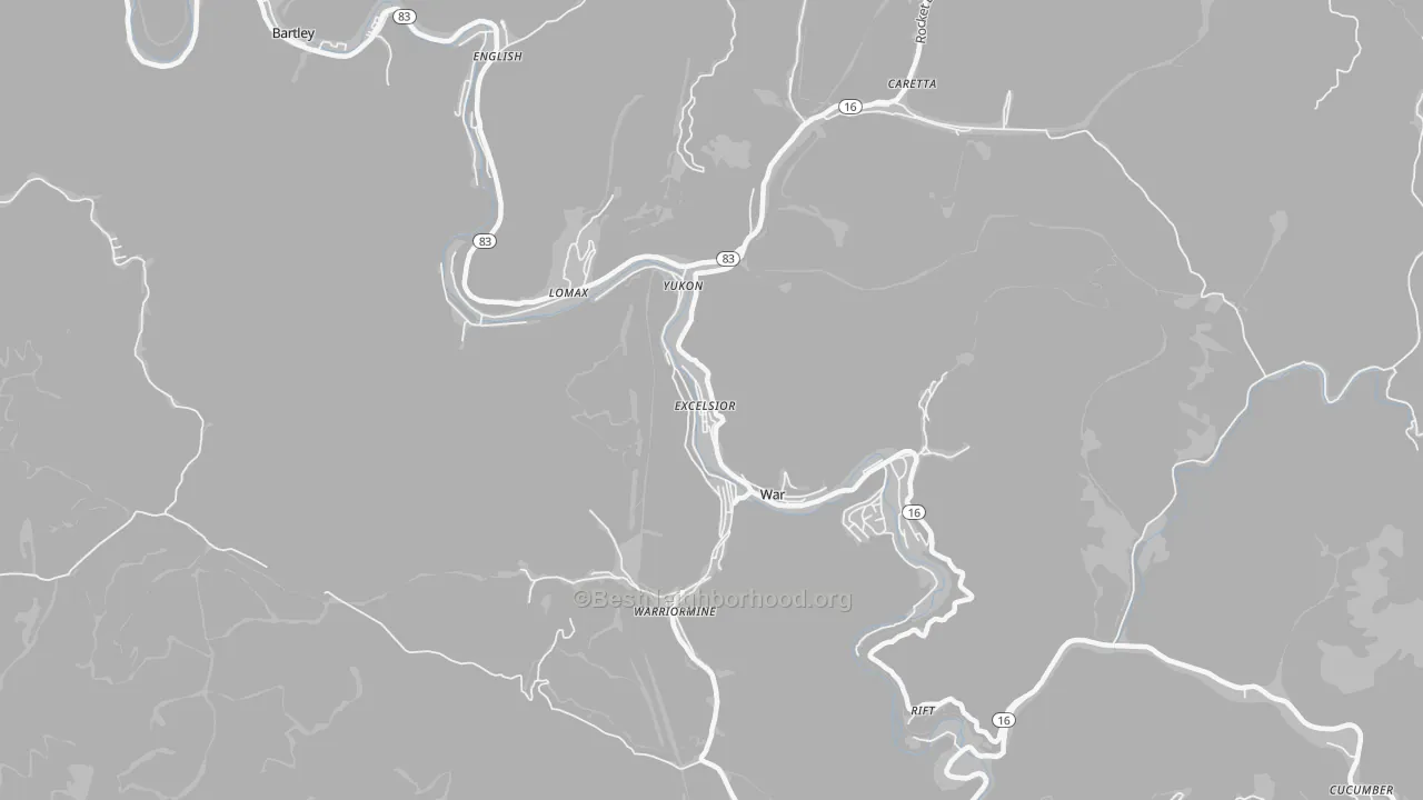 Transit Grade map of 24892, WV