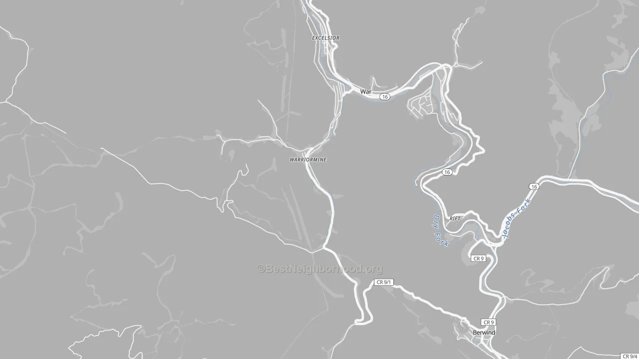Transit Grade map of 24894, WV