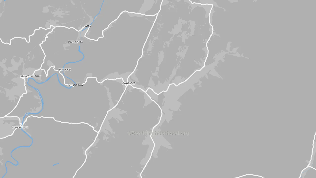 Transit Grade map of 24934, WV
