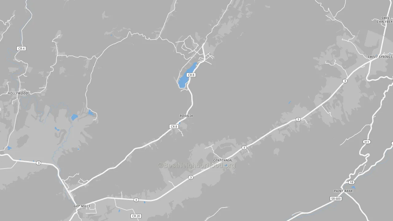 Transit Grade map of 24941, WV