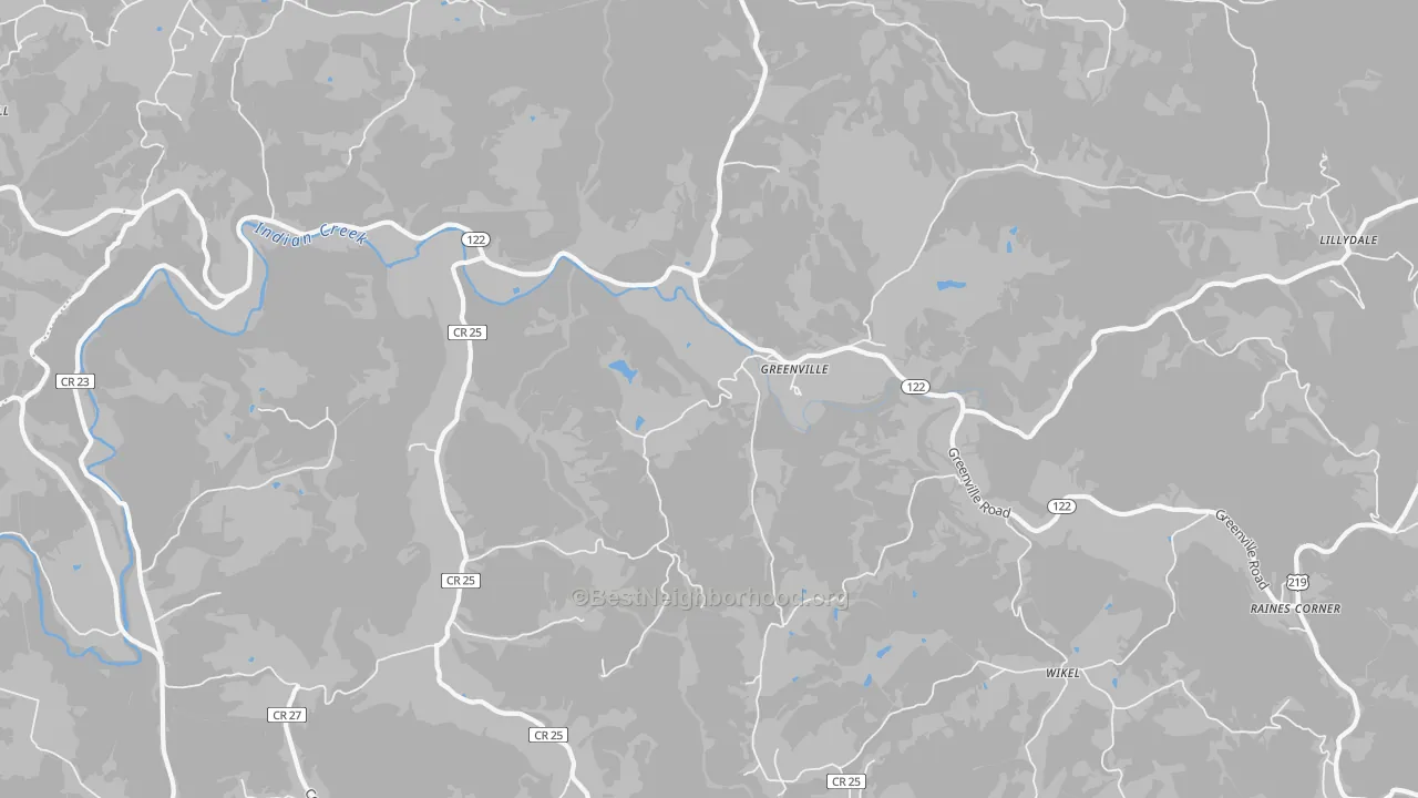 Transit Grade map of 24945, WV