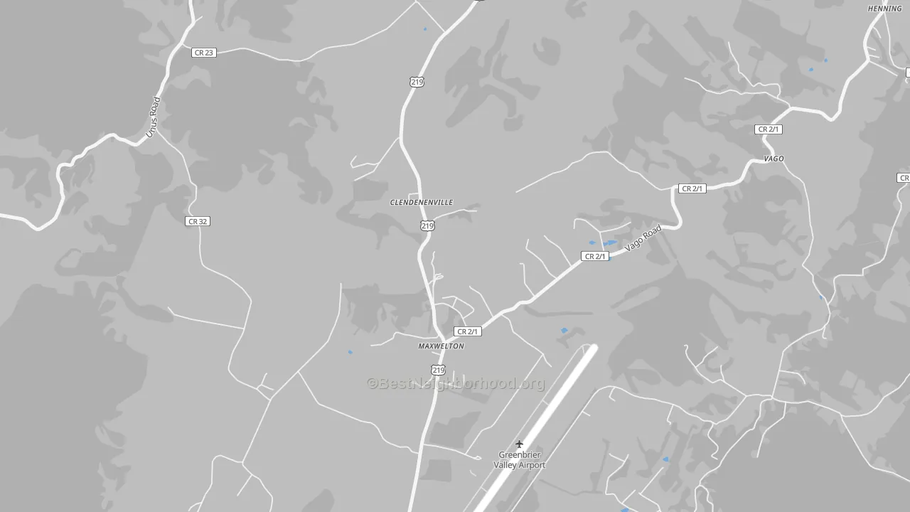 Transit Grade map of 24957, WV
