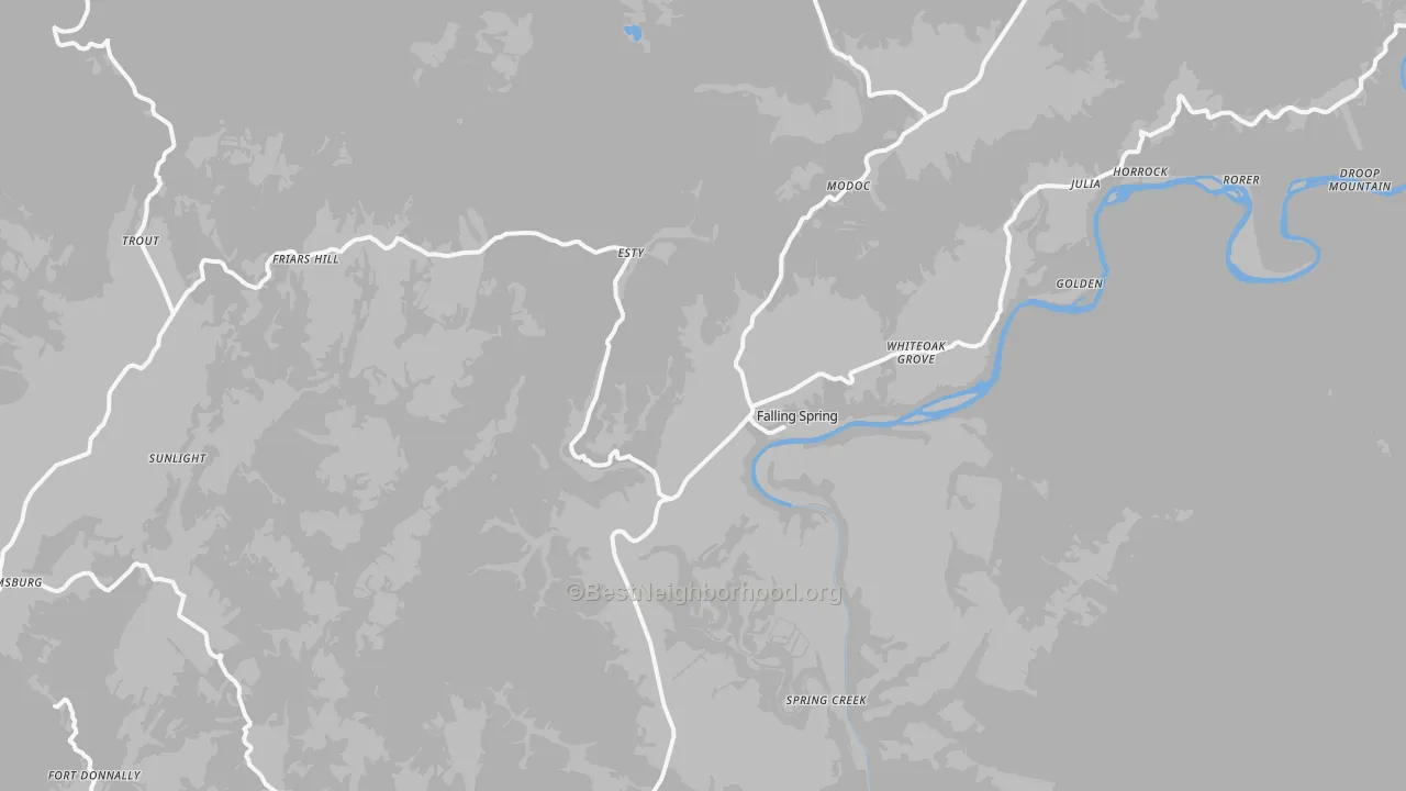 Transit Grade map of 24966, WV