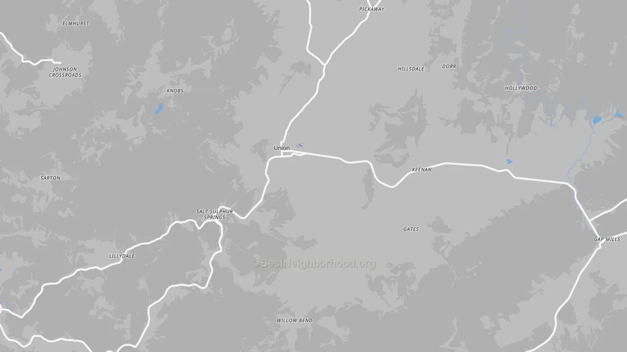 Transit Grade map of 24983, WV