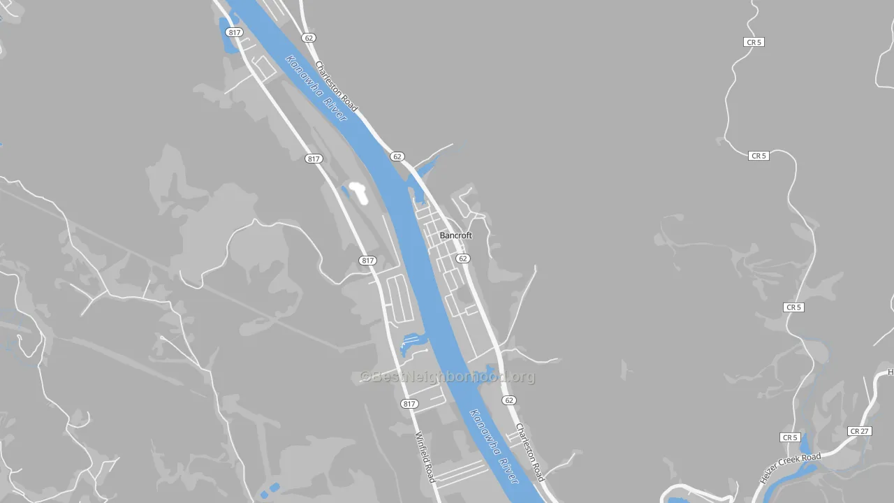 Transit Grade map of 25011, WV