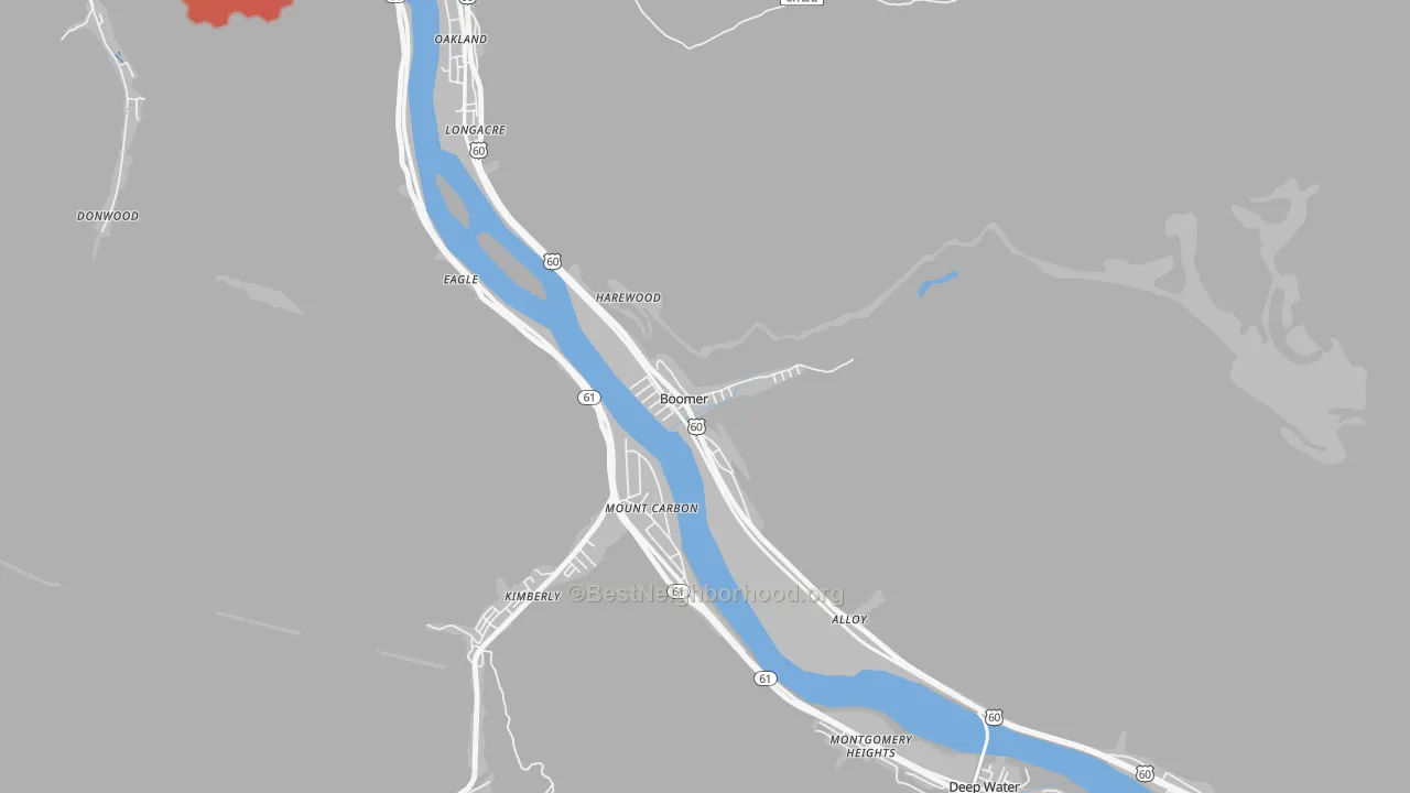 Transit Grade map of 25031, WV