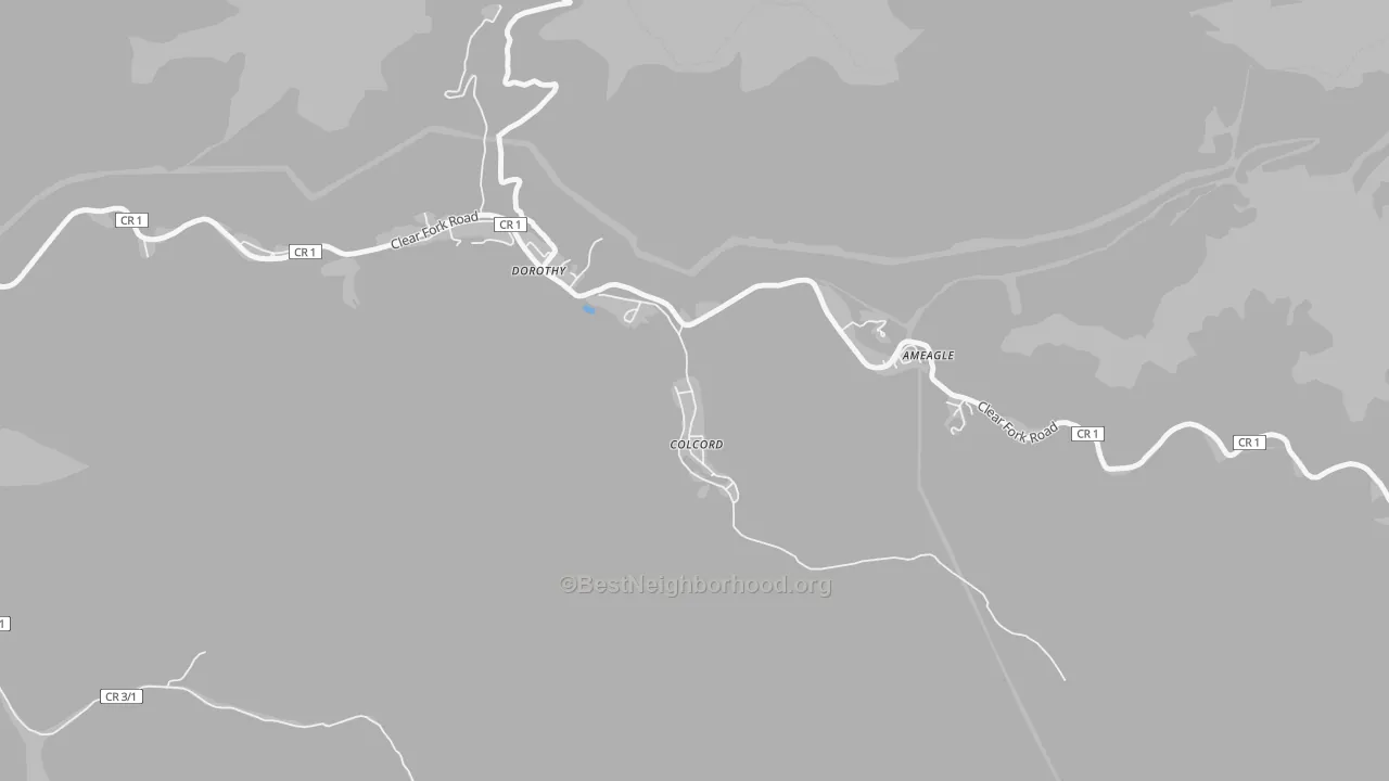 Transit Grade map of 25048, WV