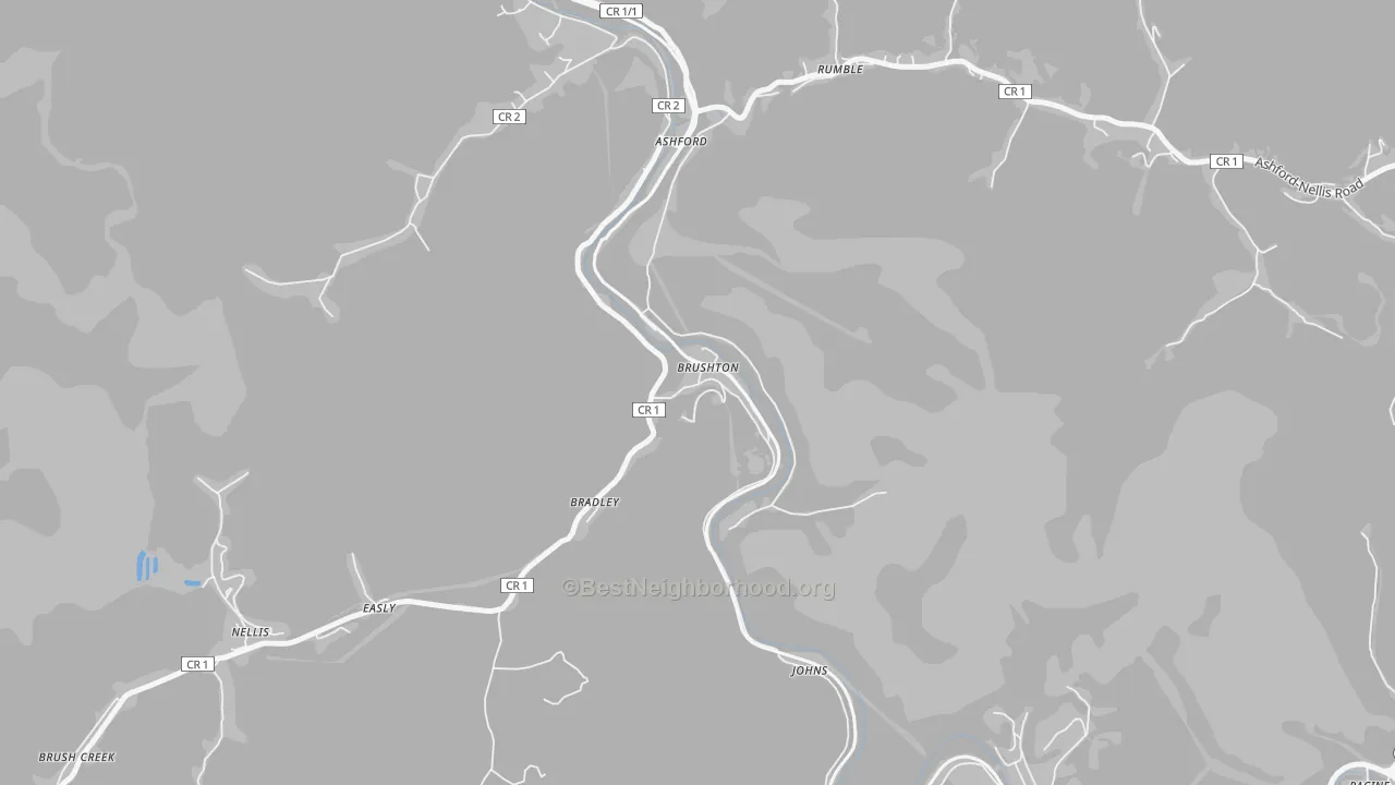 Transit Grade map of 25051, WV