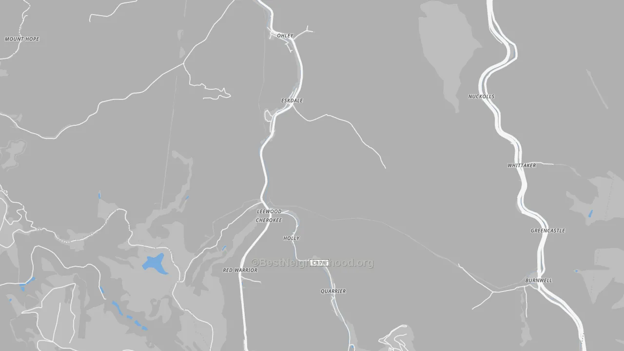 Transit Grade map of 25075, WV
