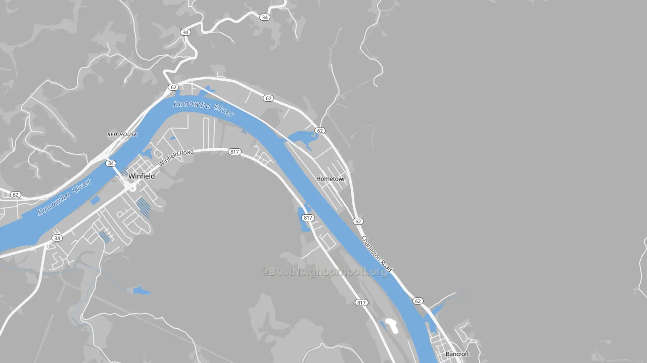 Transit Grade map of 25109, WV