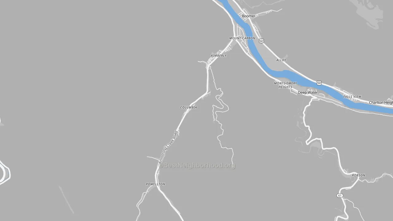 Transit Grade map of 25118, WV