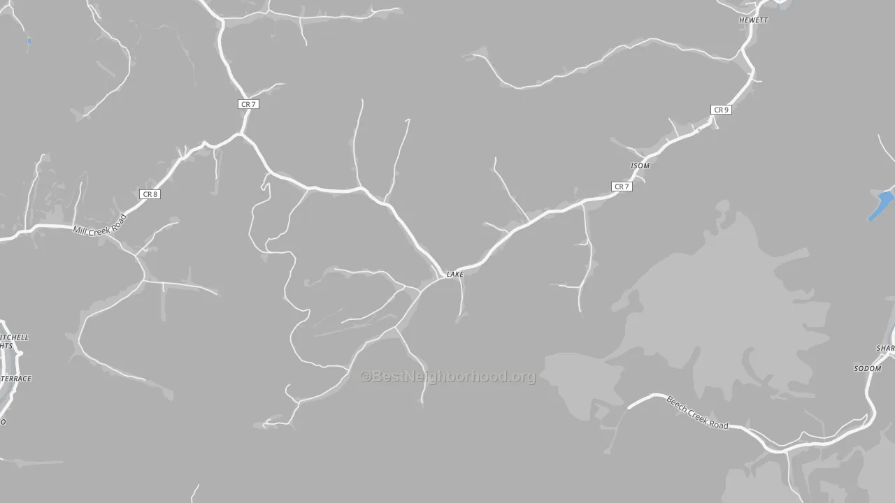 Transit Grade map of 25121, WV