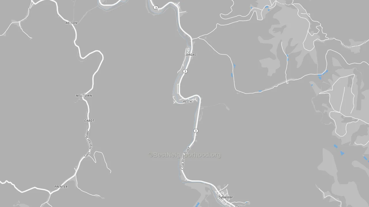 Transit Grade map of 25148, WV