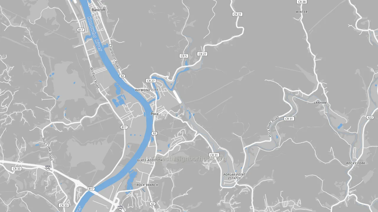 Transit Grade map of 25159, WV