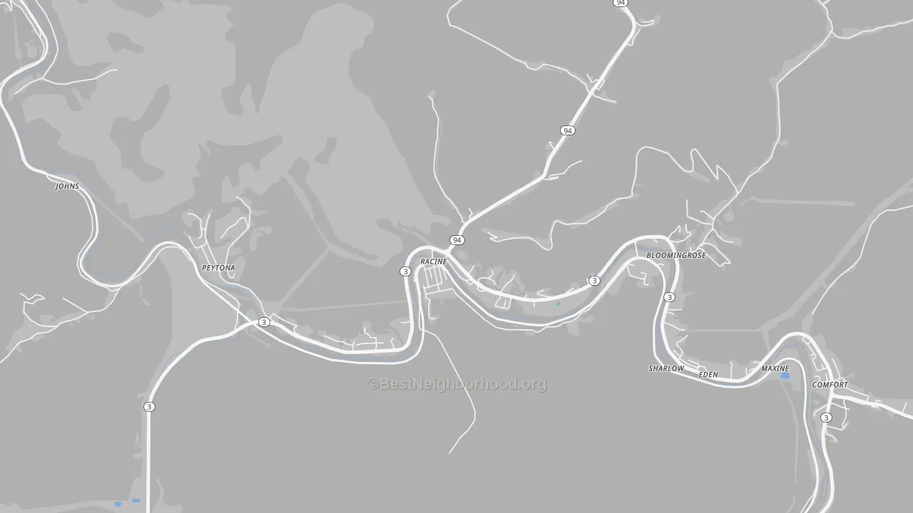 Transit Grade map of 25165, WV