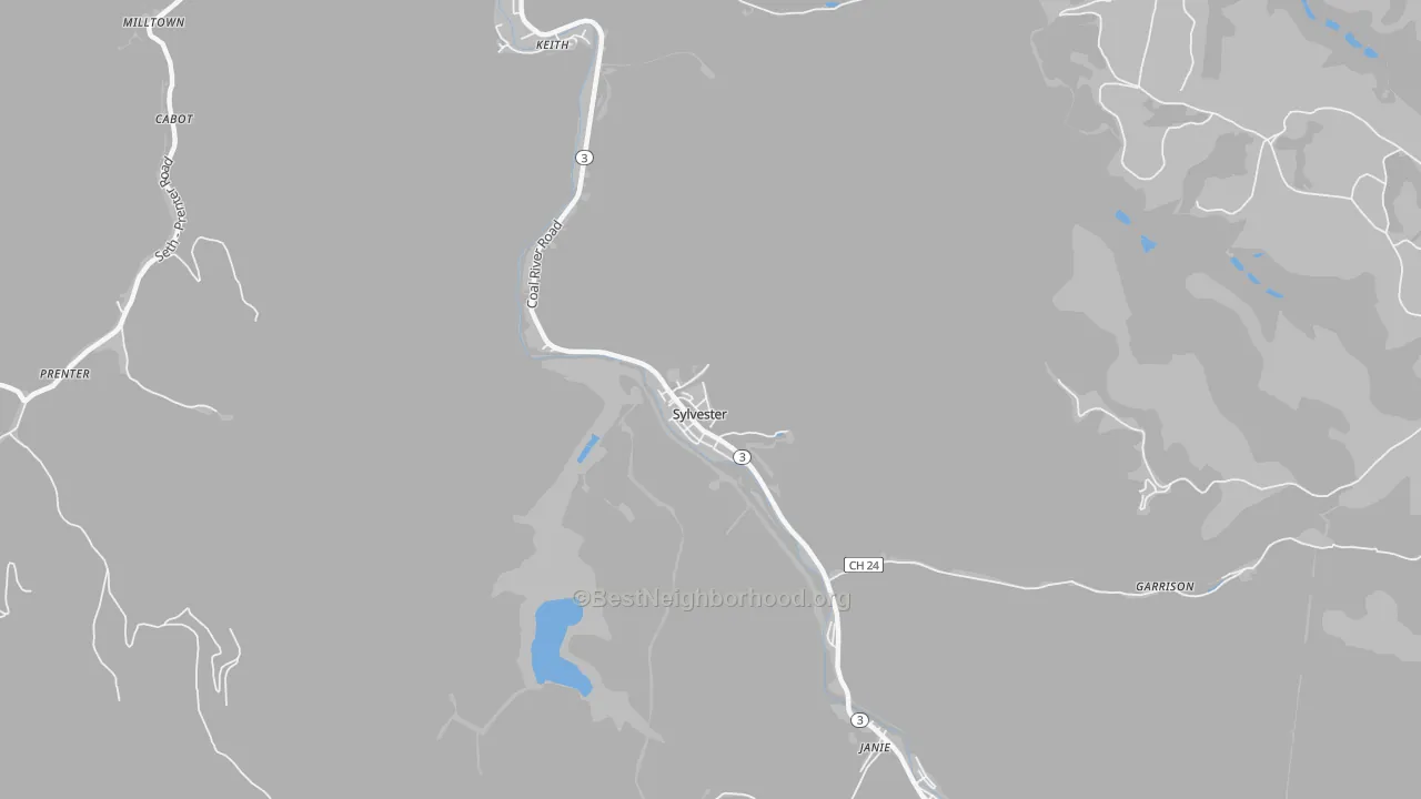 Transit Grade map of 25193, WV