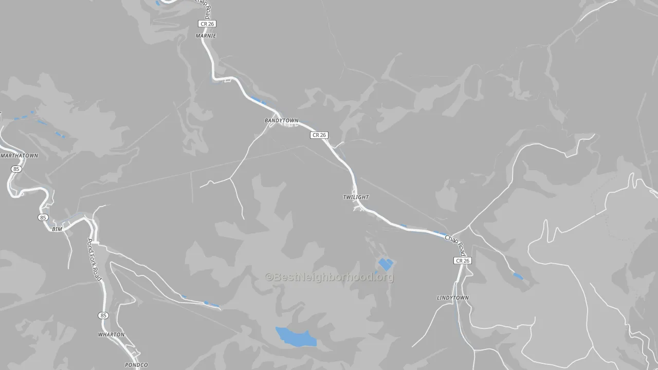Transit Grade map of 25204, WV