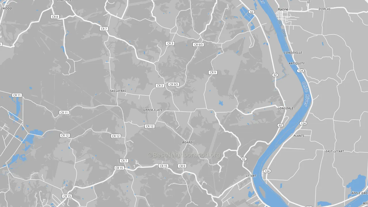 Transit Grade map of 25253, WV