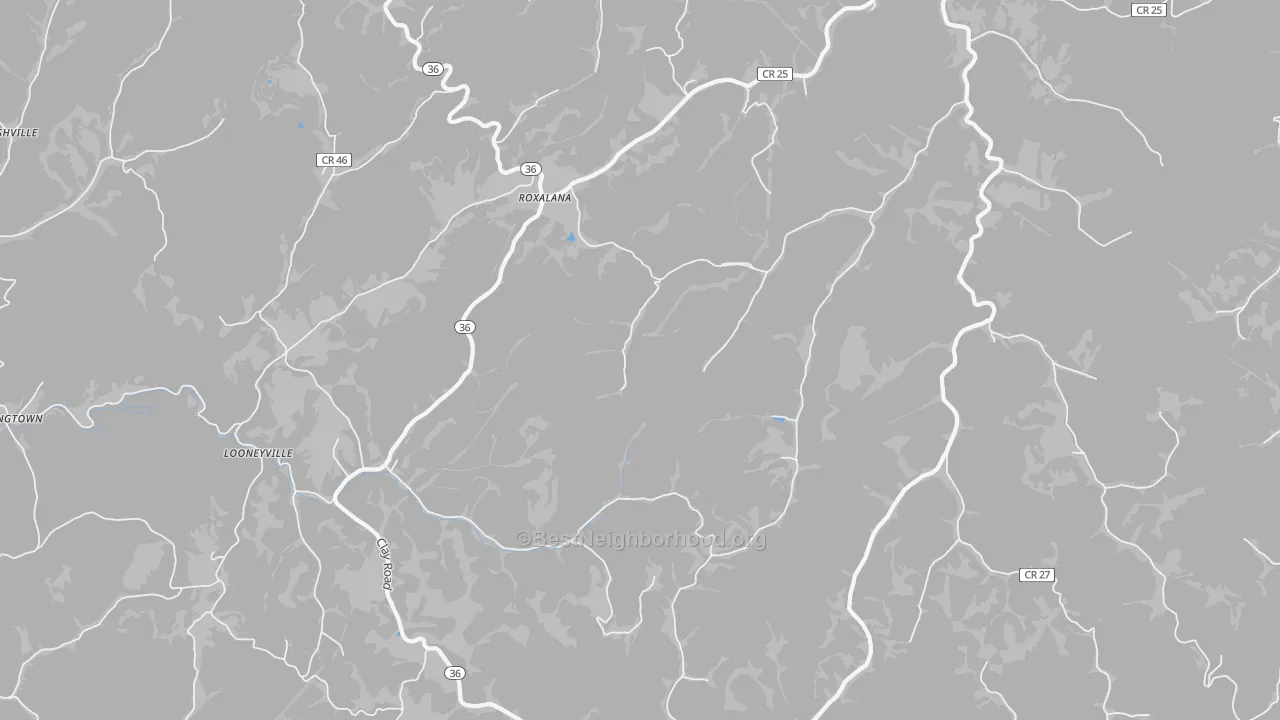 Transit Grade map of 25259, WV