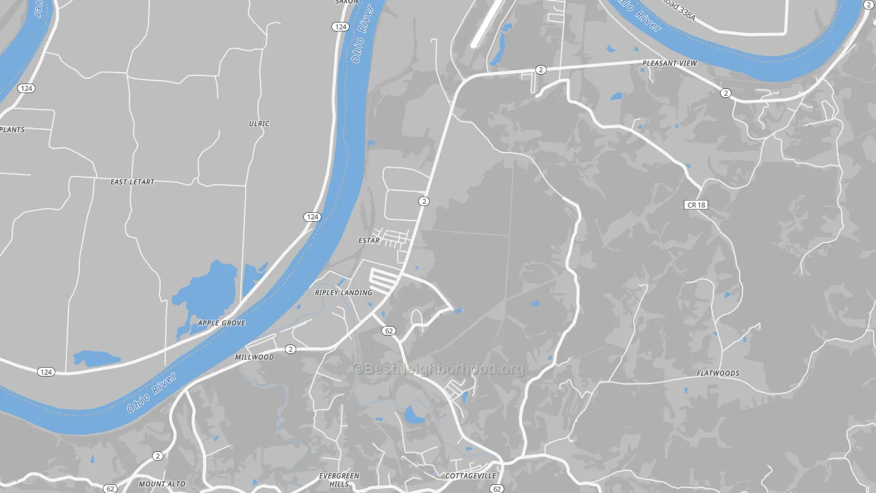 Transit Grade map of 25262, WV