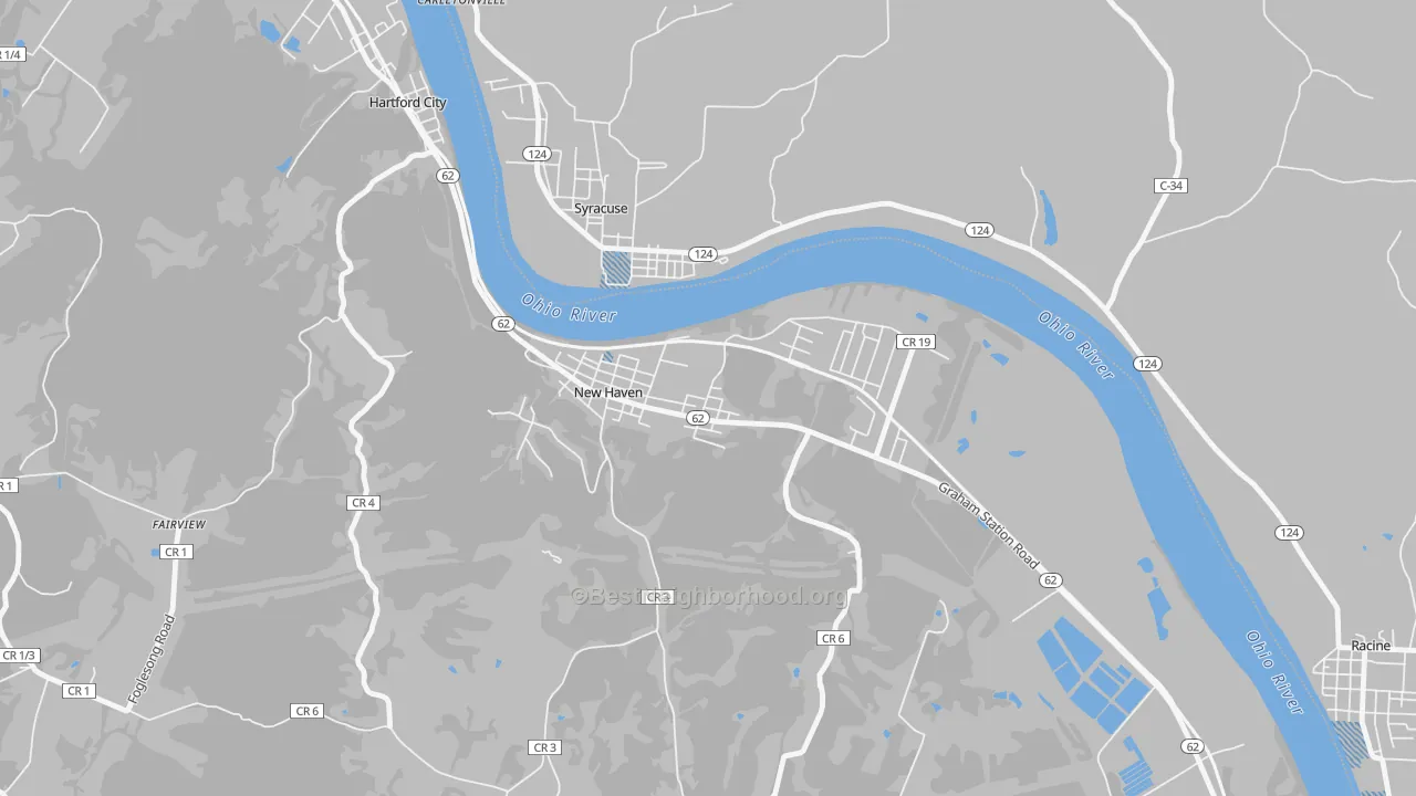 Transit Grade map of 25265, WV