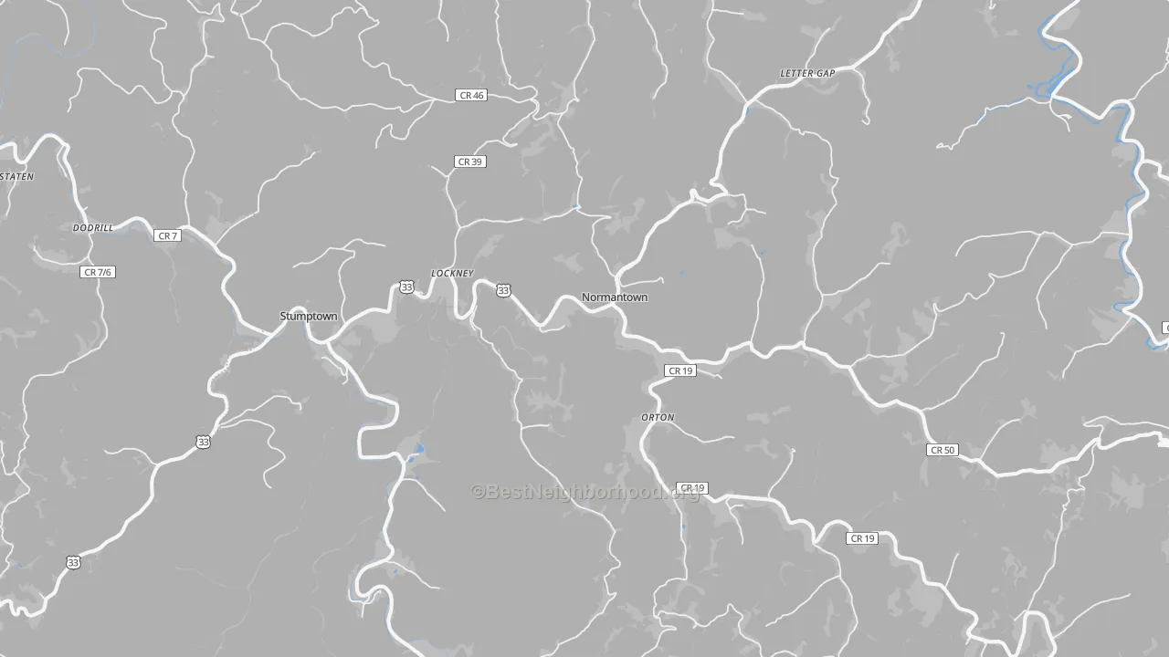 Transit Grade map of 25267, WV