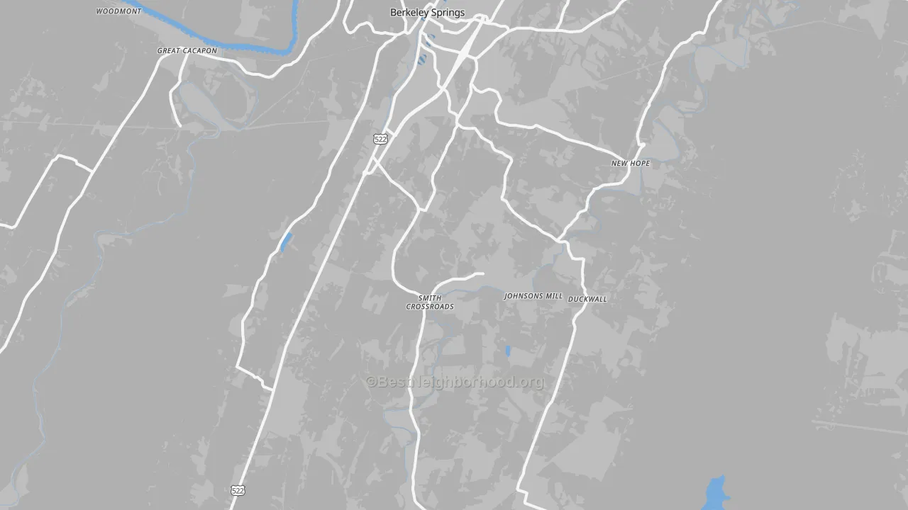 Transit Grade map of 25411, WV