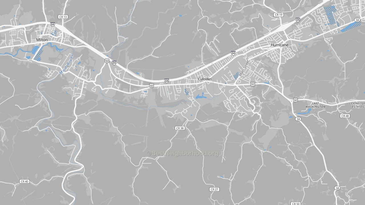 Transit Grade map of 25510, WV