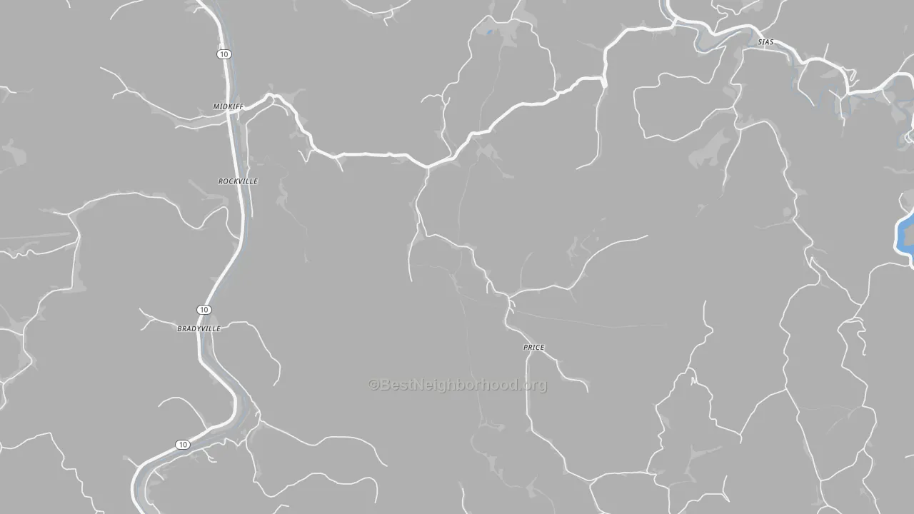 Transit Grade map of 25540, WV
