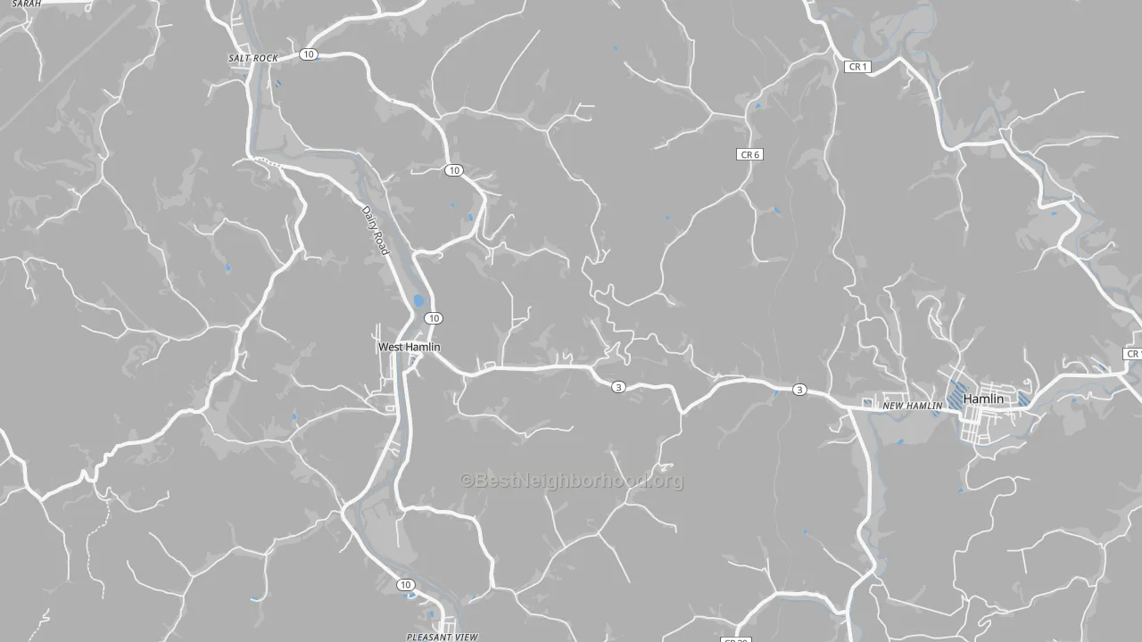 Transit Grade map of 25571, WV