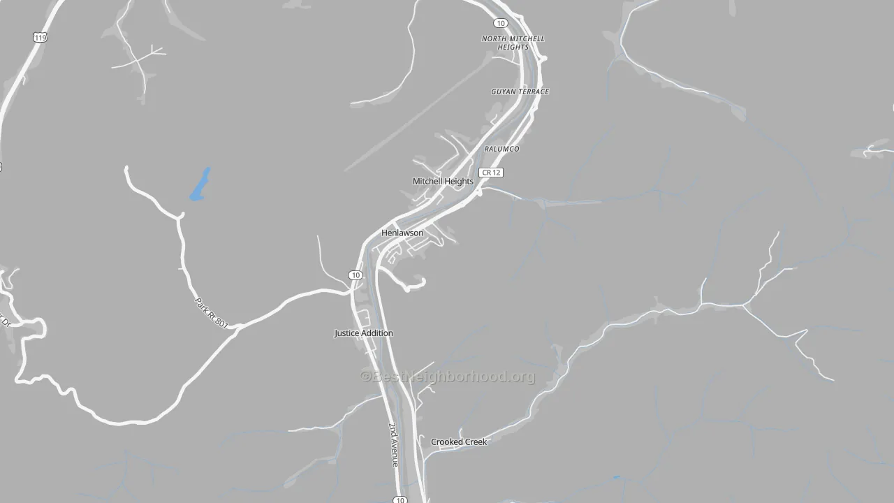 Transit Grade map of 25624, WV