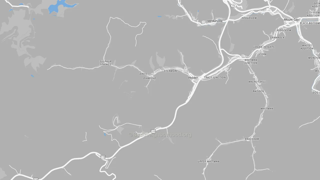 Transit Grade map of 25625, WV