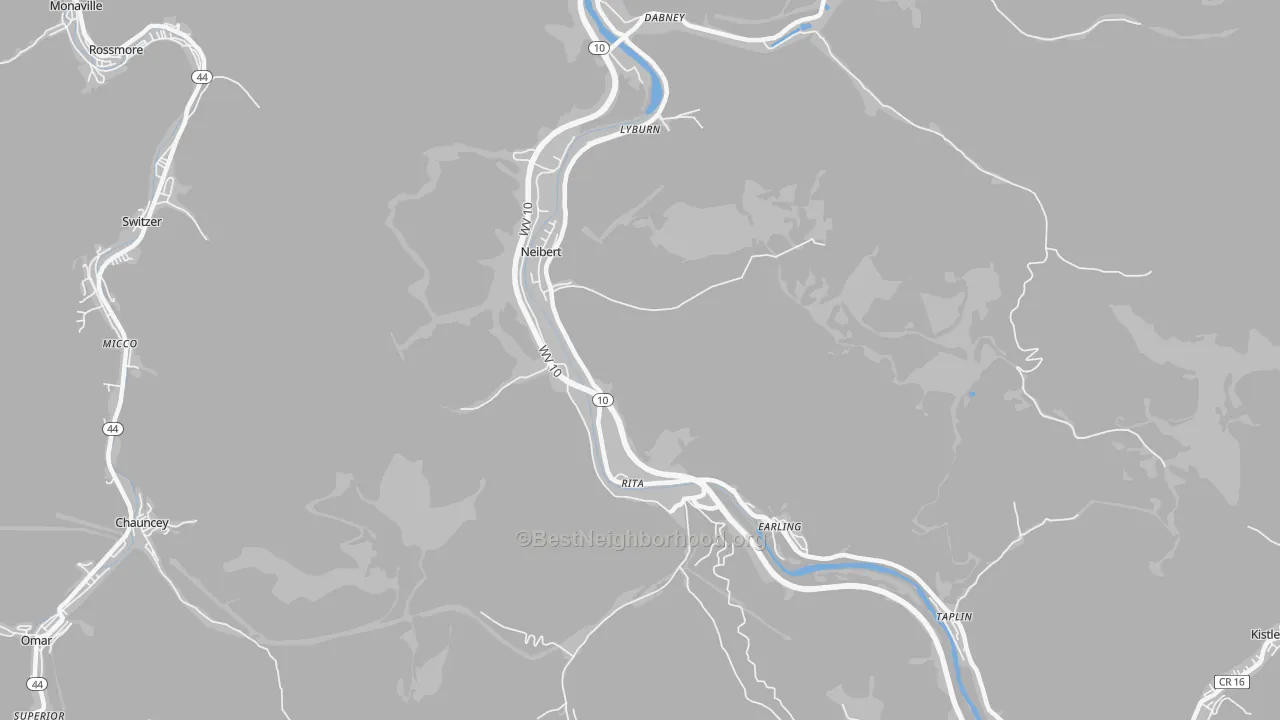 Transit Grade map of 25632, WV