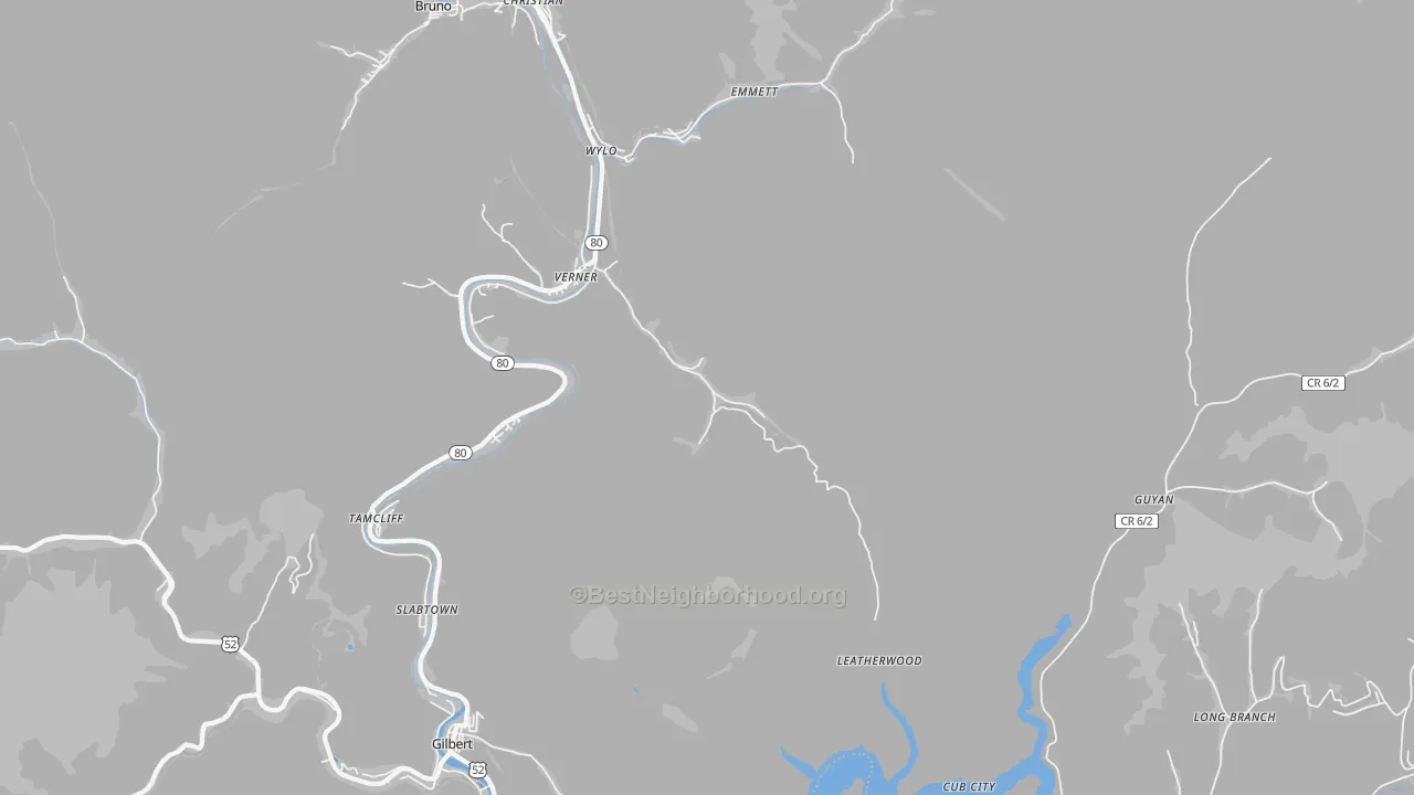 Transit Grade map of 25650, WV