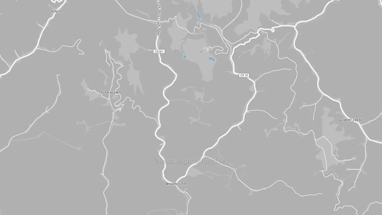 Transit Grade map of 25651, WV
