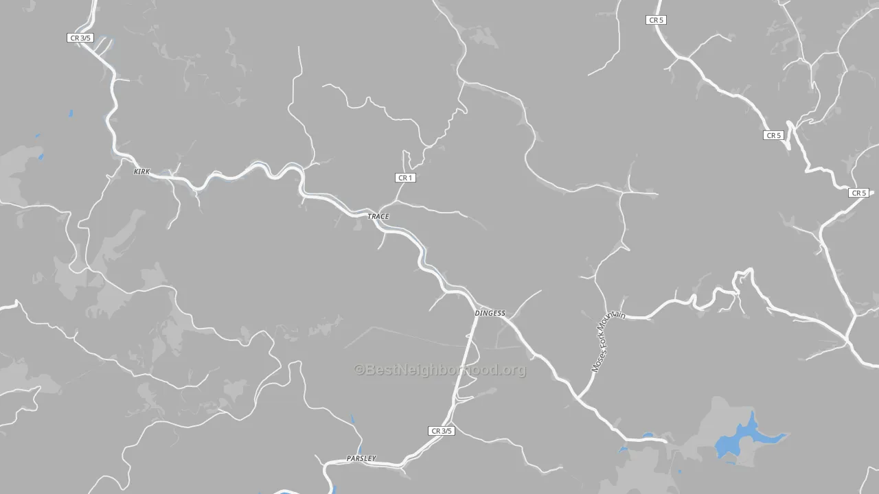 Transit Grade map of 25671, WV
